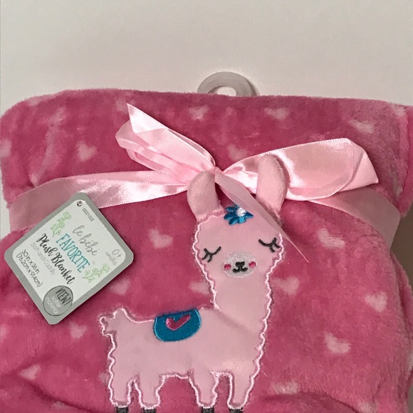 Le Bebe Favorite Plush Blanket 30 in X 36 in - Picture 2 of 5